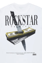 Dayte Nite White Graphic T-Shirt