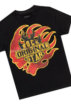 Boys Laran Black/Camo T-Shirt/Stacked Flare Jean