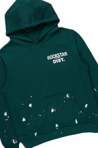 Raffer Dark Green Hoodie/Stacked Flare Pant Set