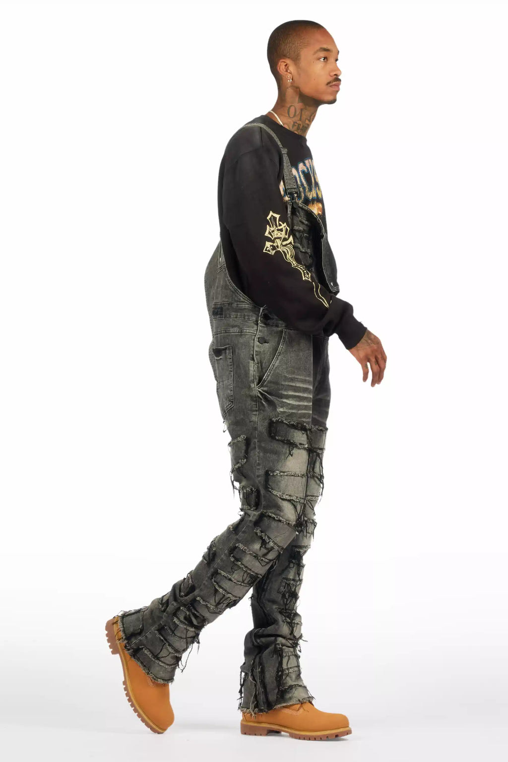 Alfie Grey Denim Overall