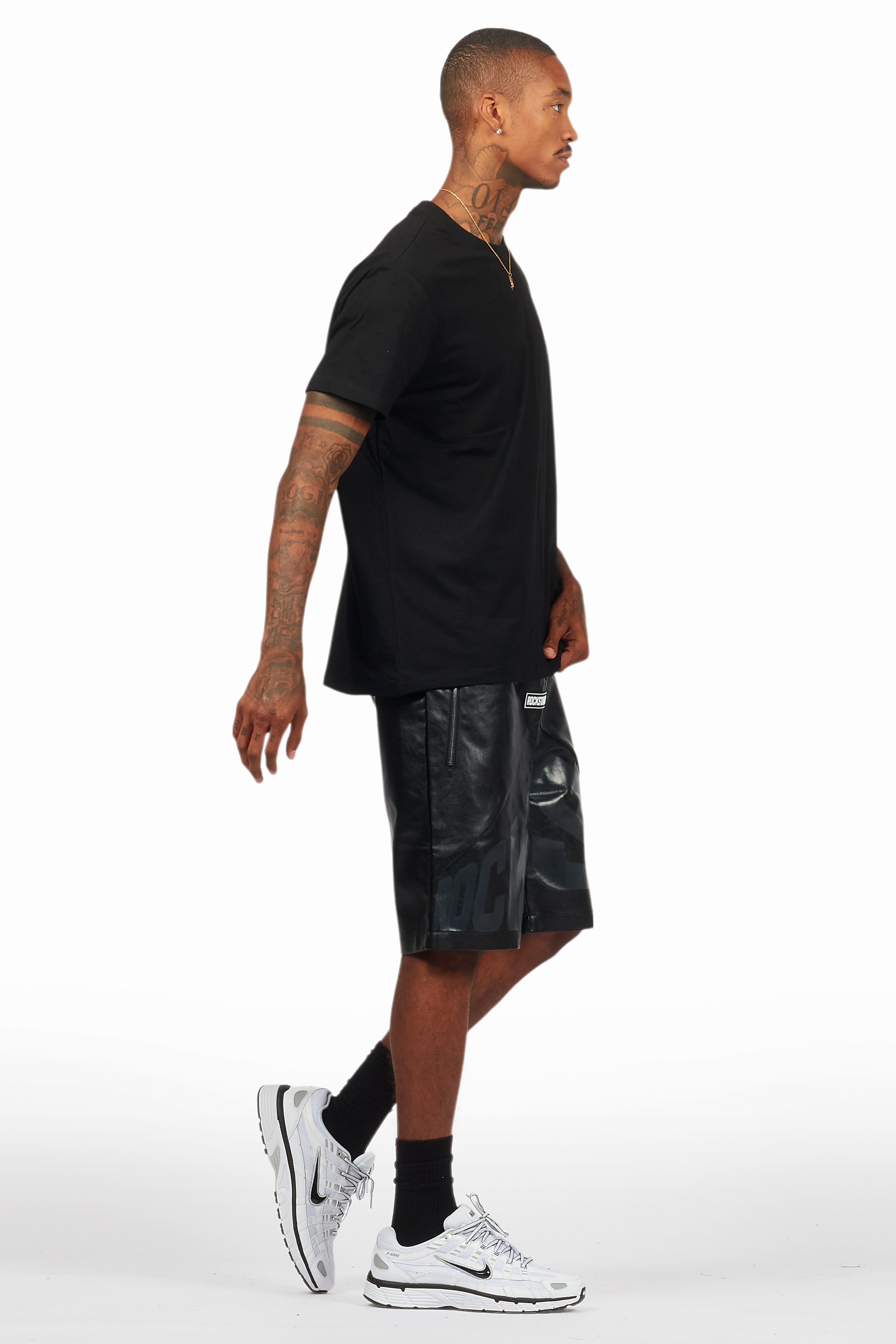 Zayn Black/Black Graphic Short Set