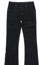 Boys Dag Jet Black Stacked Flare Jean