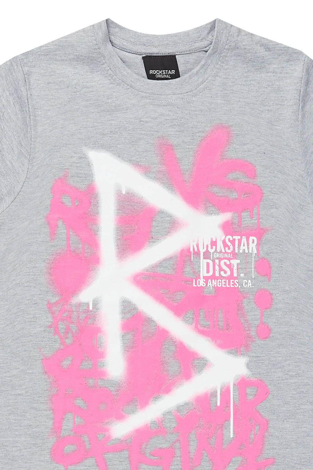 Girls Nahomy Grey Graphic T-Shirt