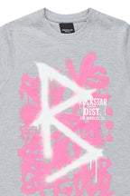 Girls Nahomy Grey Graphic T-Shirt