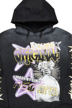 Amelie Black Graphic Hoodie