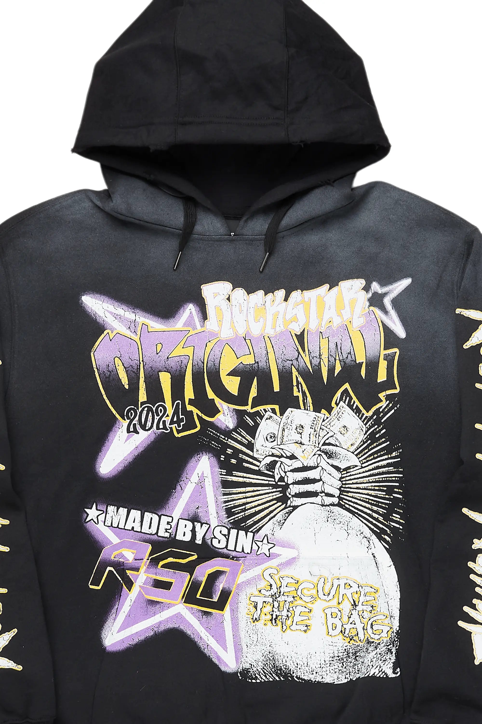 Amelie Black Graphic Hoodie