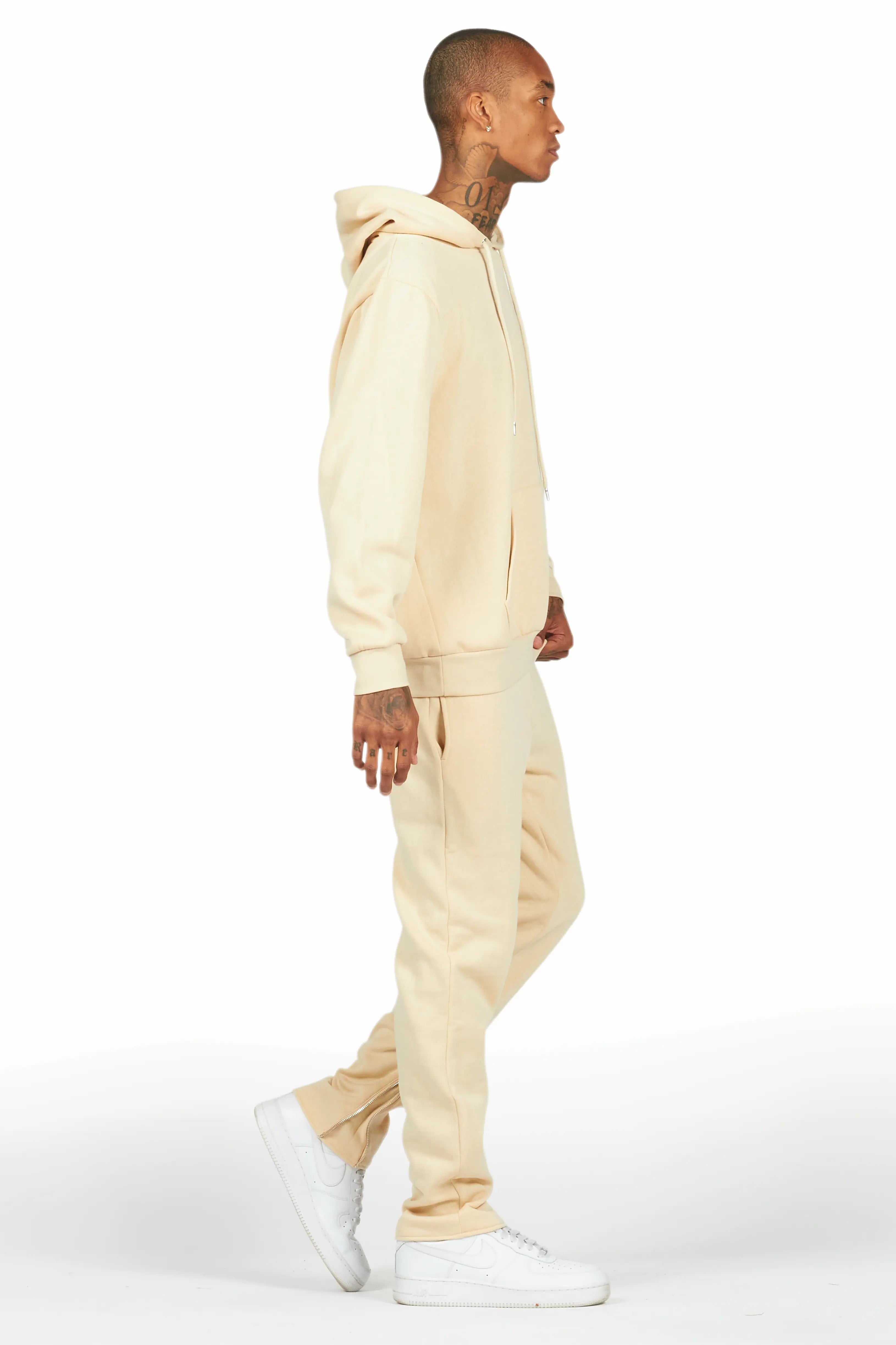 Briggs Beige Hoodie/Slim Fit Track Set