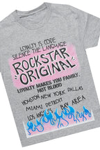 Boys Beno Grey T-Shirt/Stacked Flare Jean Set