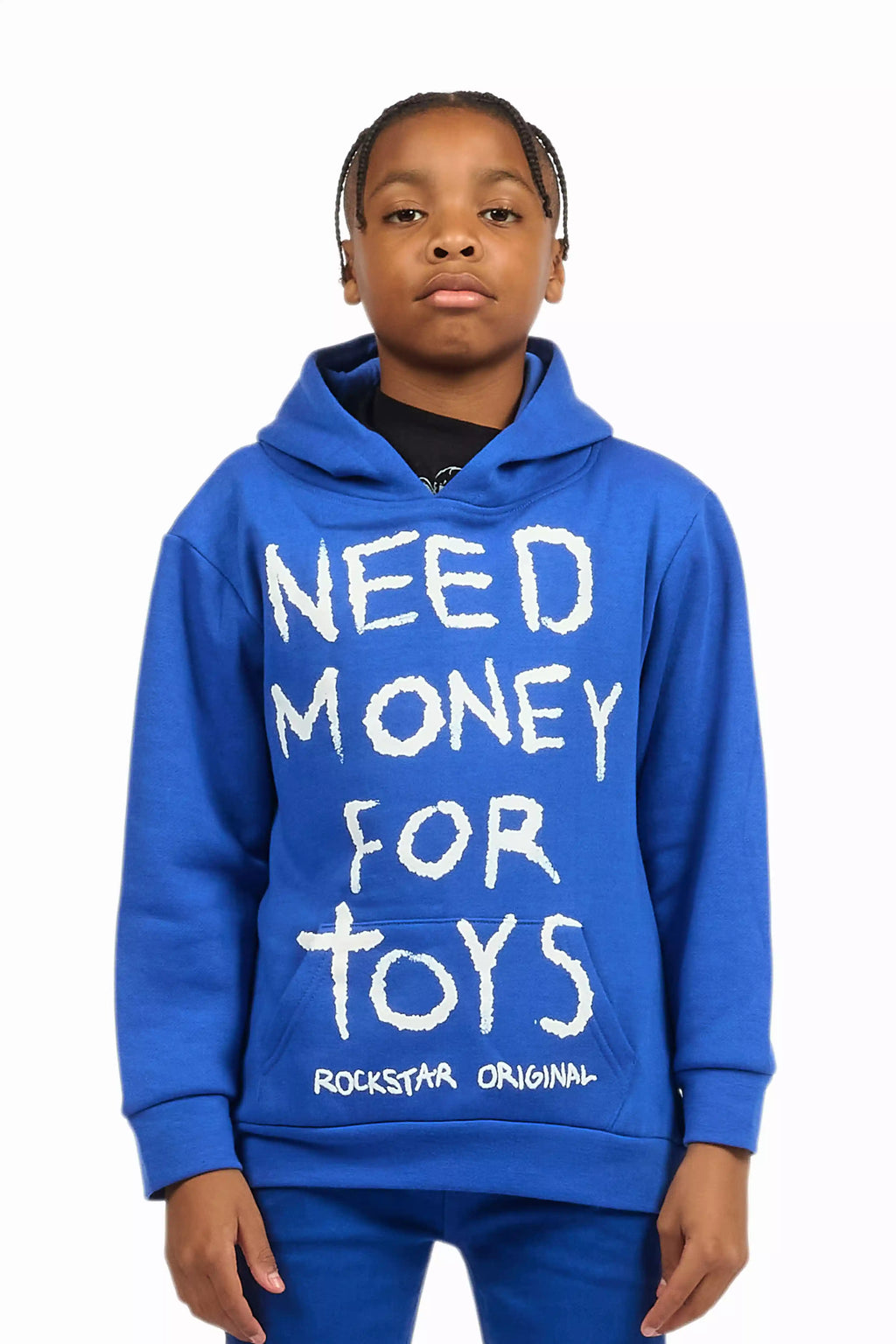 Boys M4 Toys Royal Blue/White Graphic Hoodie