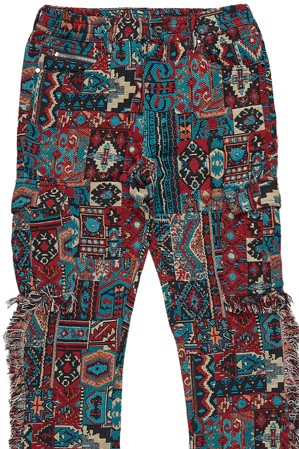Ayami Red Slim Tapestry Flare Jean