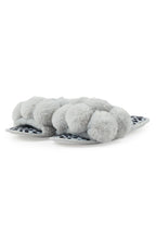 Kourtnay Grey Fur Slippers