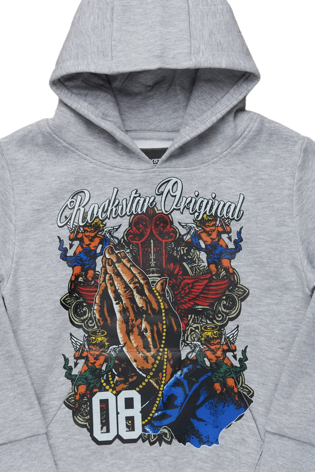 Boys Jaylen Grey Graphic Hoodie