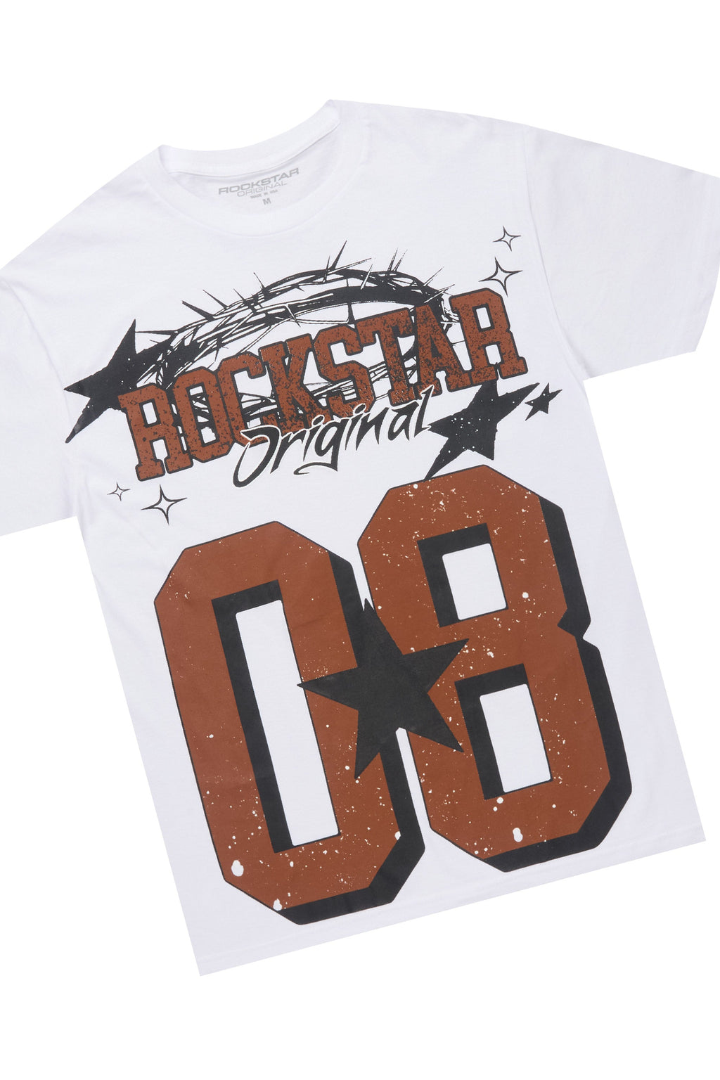 Allstar White/Brown T-Shirt Short Set