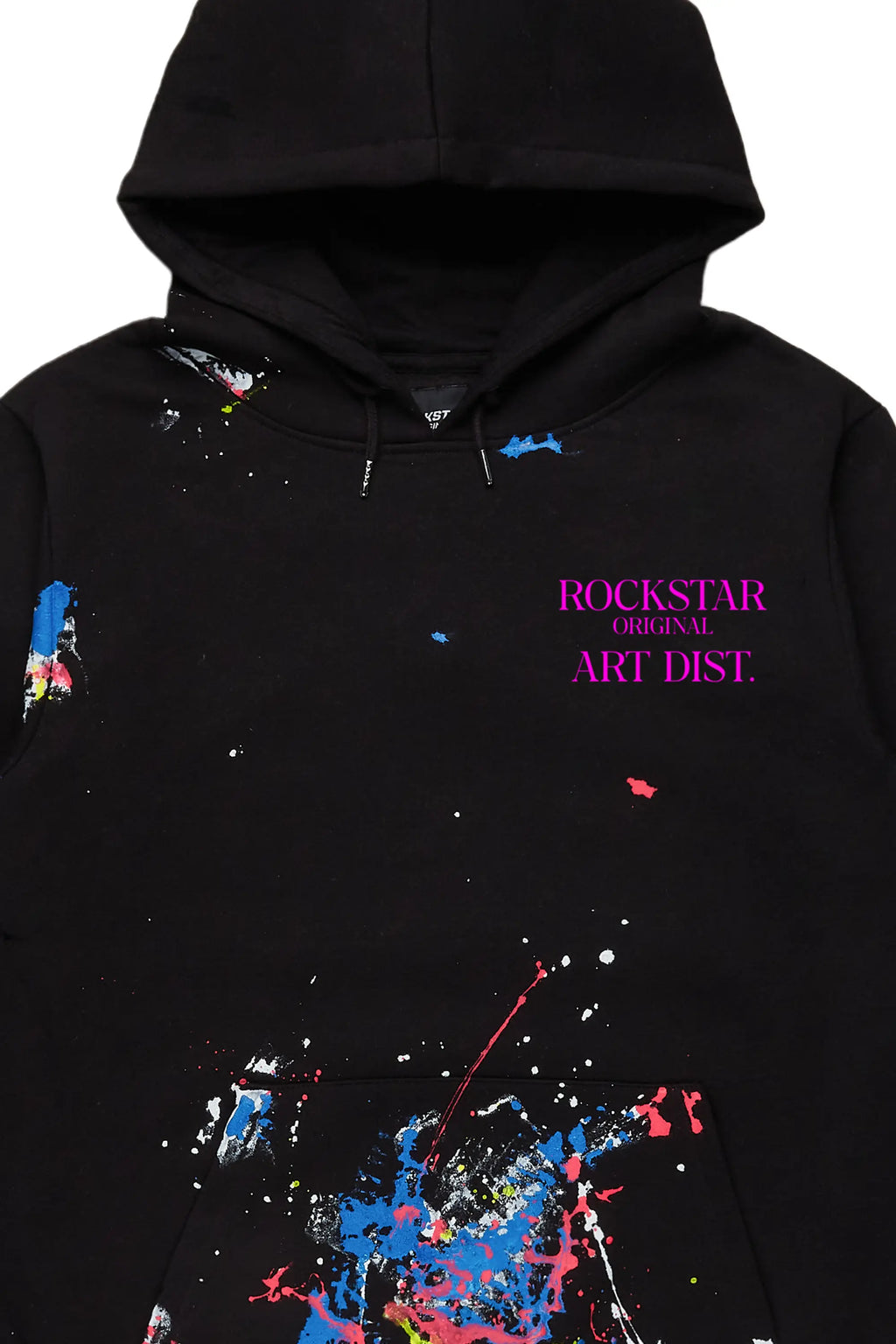 Hallan Black Graphic Hoodie