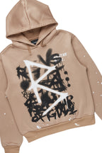 Javona Tan/Camo Hoodie/Super Stacked Jean Set