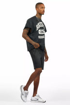 Uppercut Black T-Shirt/Short Set
