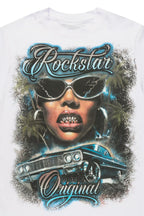 Ozair White/Multi Oversized Graphic T-Shirt