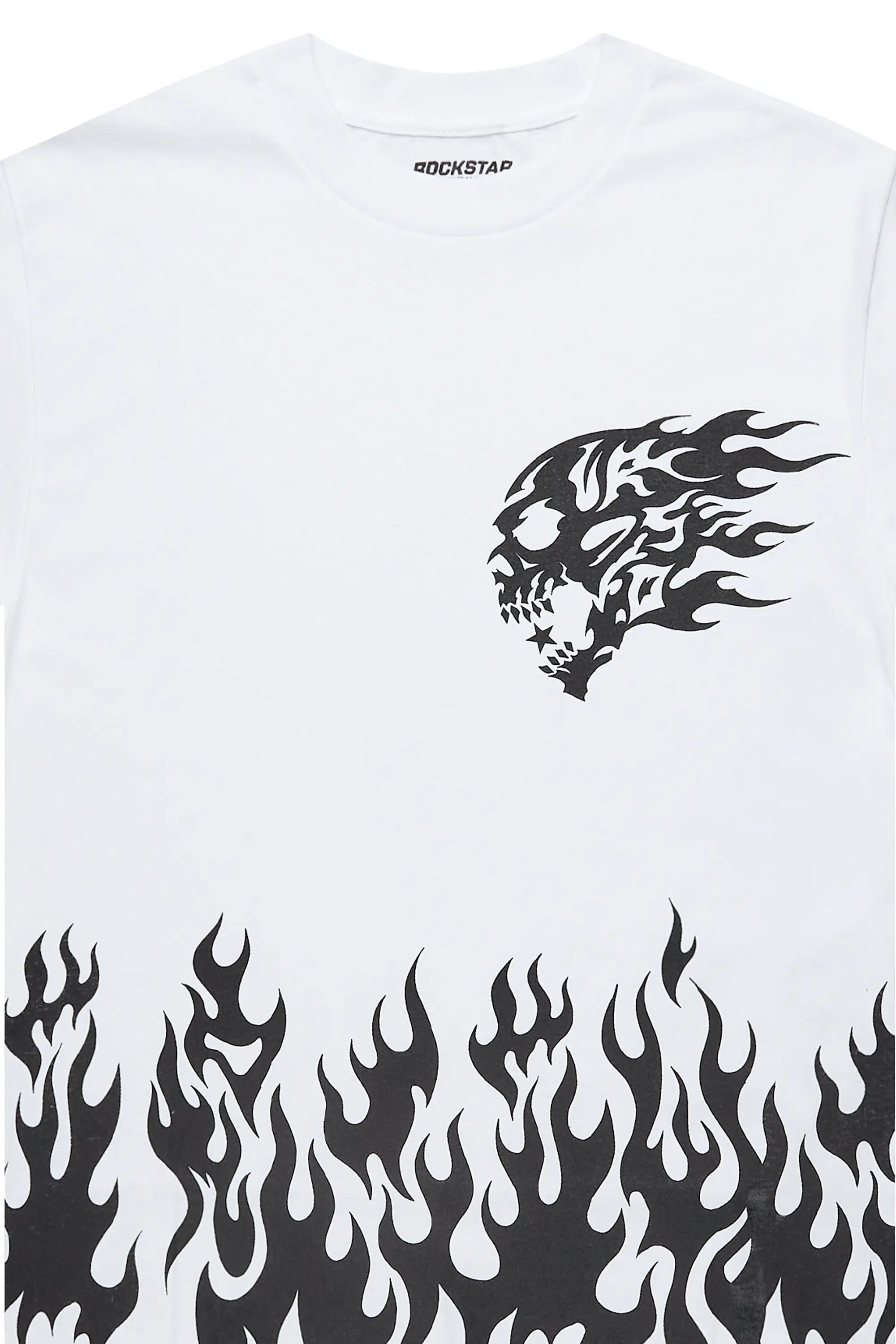 Bubble White/Black Oversized Graphic T-Shirt