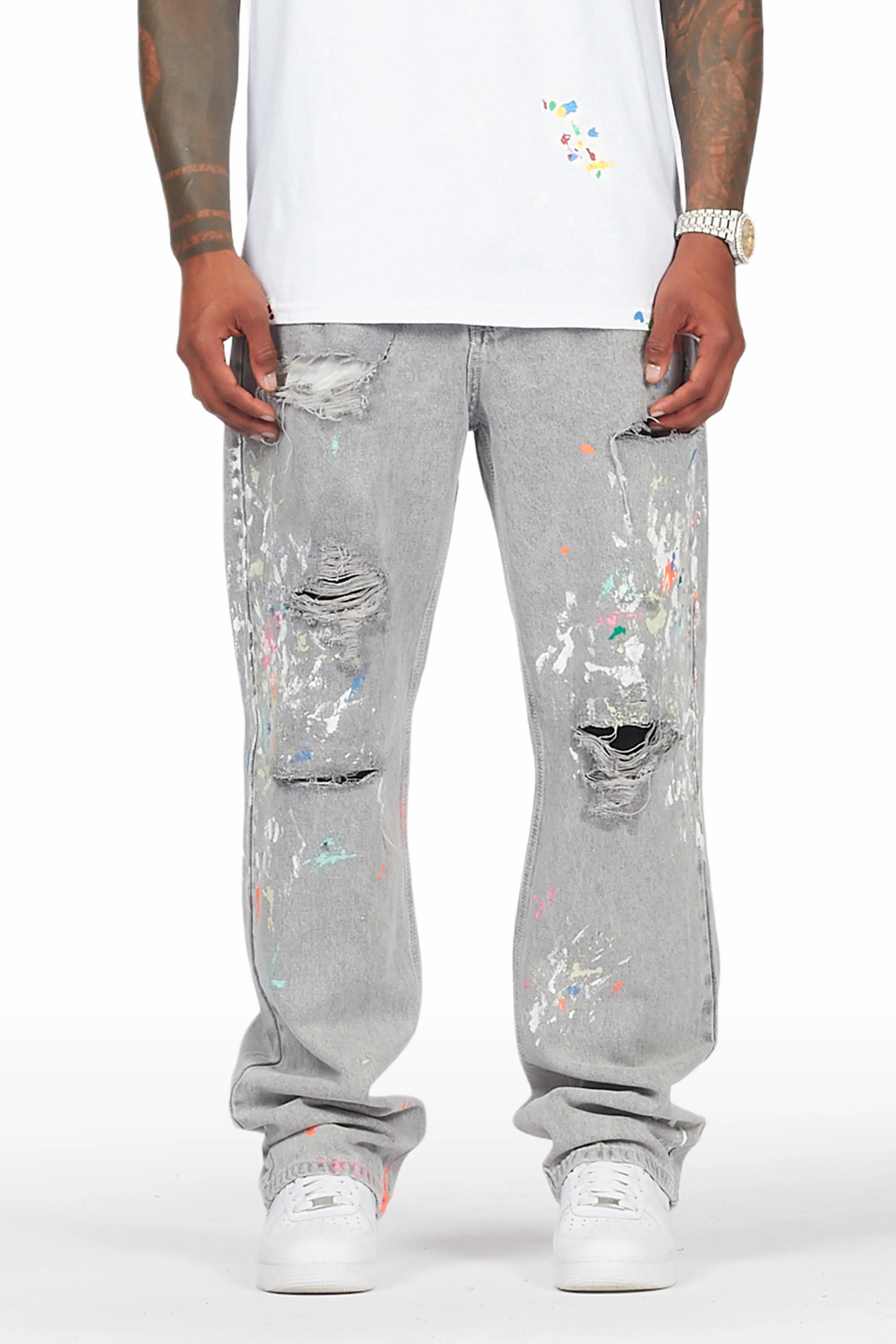 Zasha Grey Painter Baggy Jean