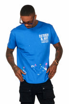 Mancha Royal/White Graphic T-Shirt