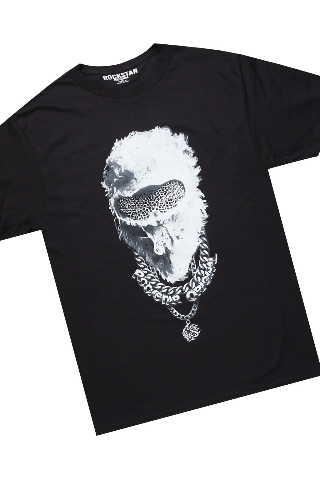 Ponce Black T-Shirt & Shake Grey Stacked Flare Jean Bundle