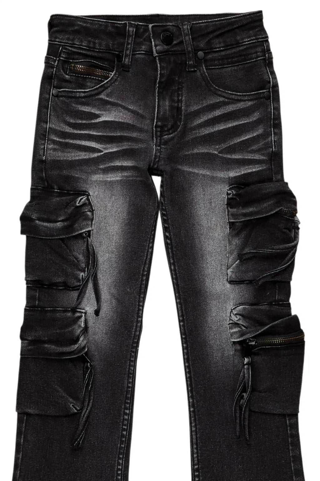 Boys Rodion Dark Grey Slim Fit Cargo Jean