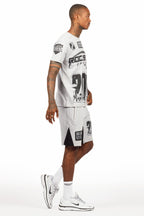 Amos Heather Grey T-Shirt/Short Set