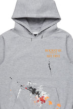 Darin Heather Grey Graphic Hoodie