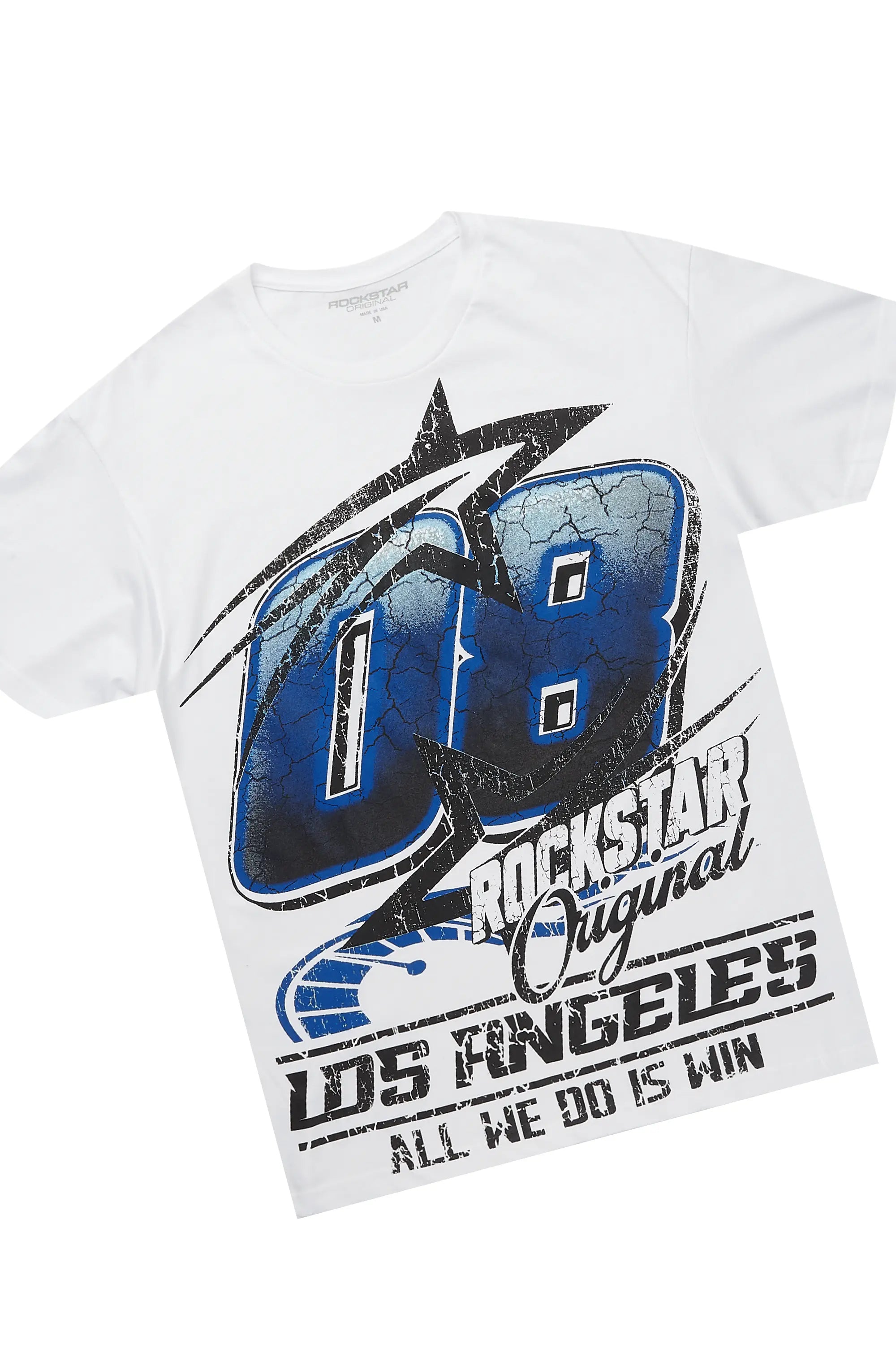 Kastell White/Blue T-Shirt Short Set