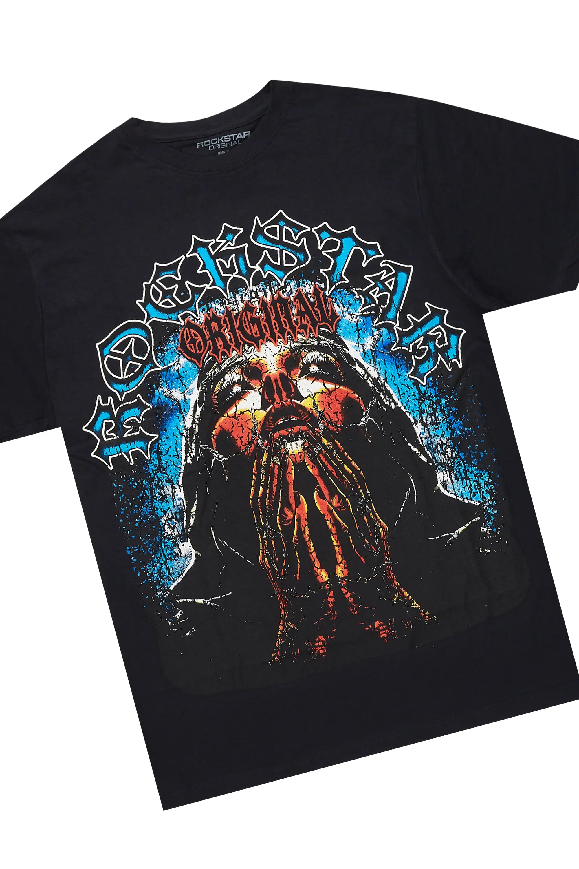 Dallan Black/Blue T-Shirt/Stacked Flare Jean Bundle