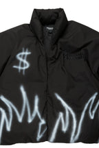 Madok Black Graphic Puffer Jacket