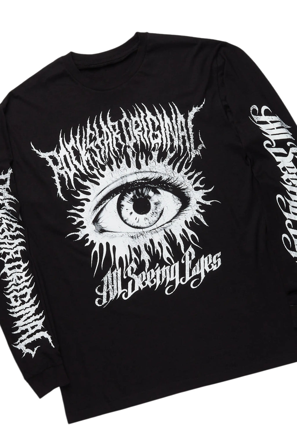 All Seeing Eyes Black/White Long Sleeve T-Shirt/Baggy Pant Set