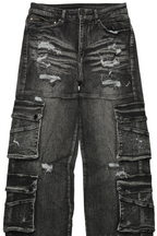 Keylor Black Wash Baggy Fit Jean