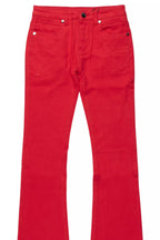 Boys Dag Red Stacked Flare Jean
