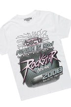 Girls Racing White T-Shirt/Baggy Fit Jean Set