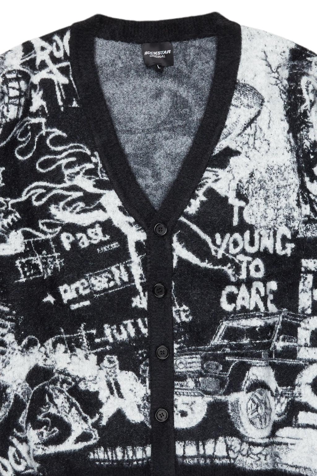 Jalecia Black Knit Cardigan