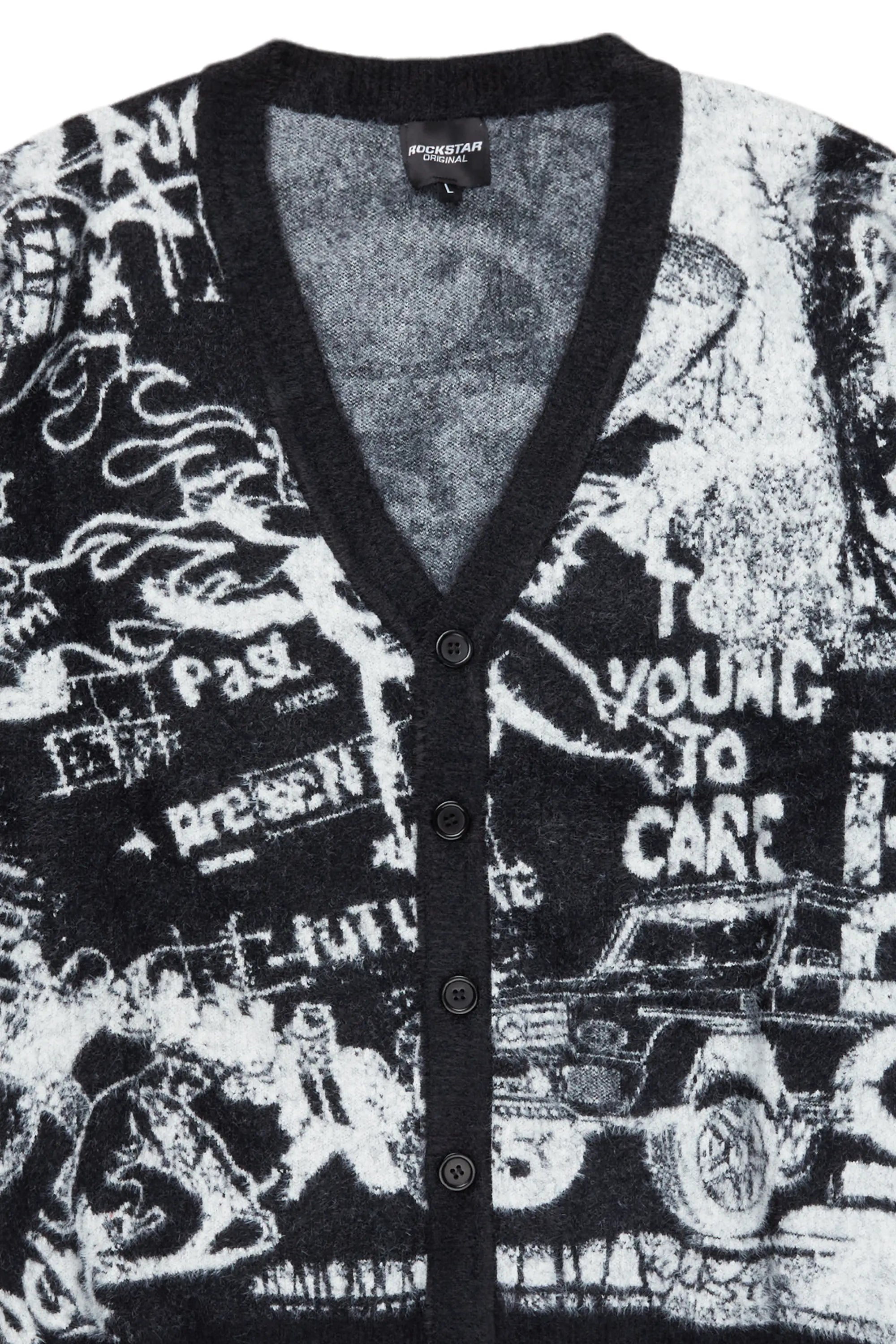 Jalecia Black Knit Cardigan