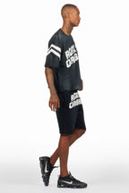 Tumo Black Crop Boxy Tee Short Set