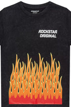 Boys Roeland Vintage Black Graphic T-Shirt