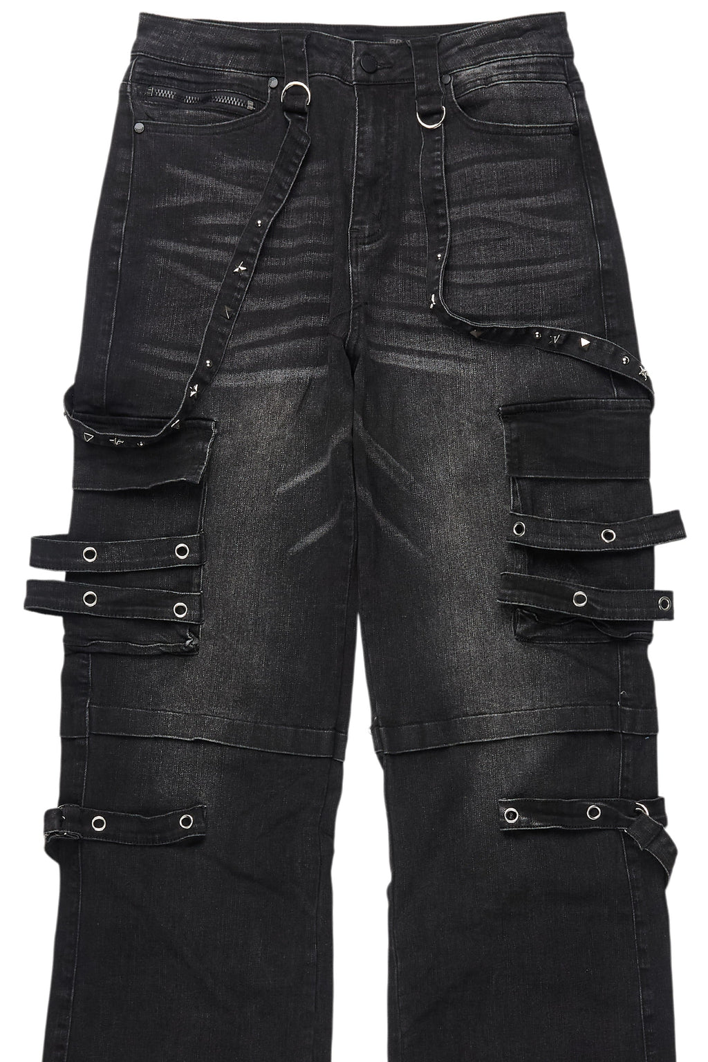 Nealon Black Baggy Cargo Fit Jean