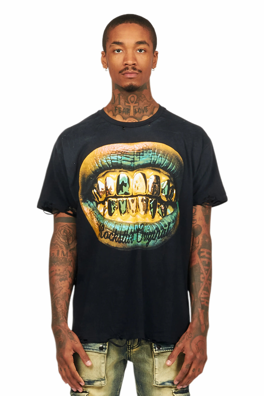 Gonen Black Oversized Graphic T-Shirt