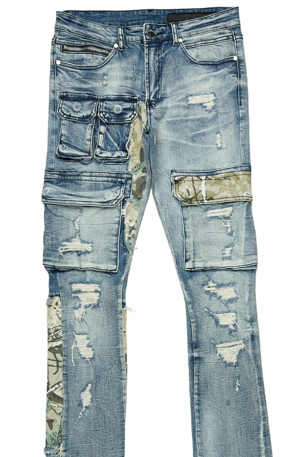 Zeta Blue Super Stacked Flare Jean