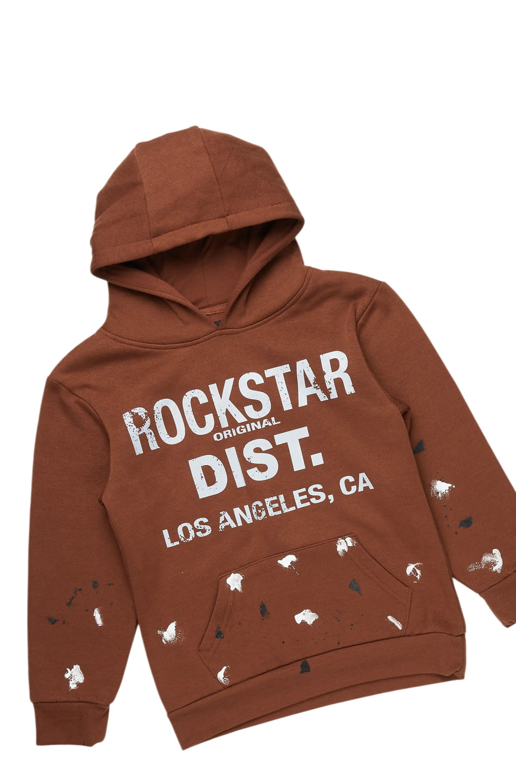 Boys Scottie Brown Baggy Stacked Track Set