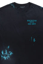 Farrell Black/Mint Graphic Oversized T-Shirt