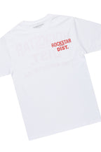 Sley White/Red T-Shirt/Stacked Flare Jean Set