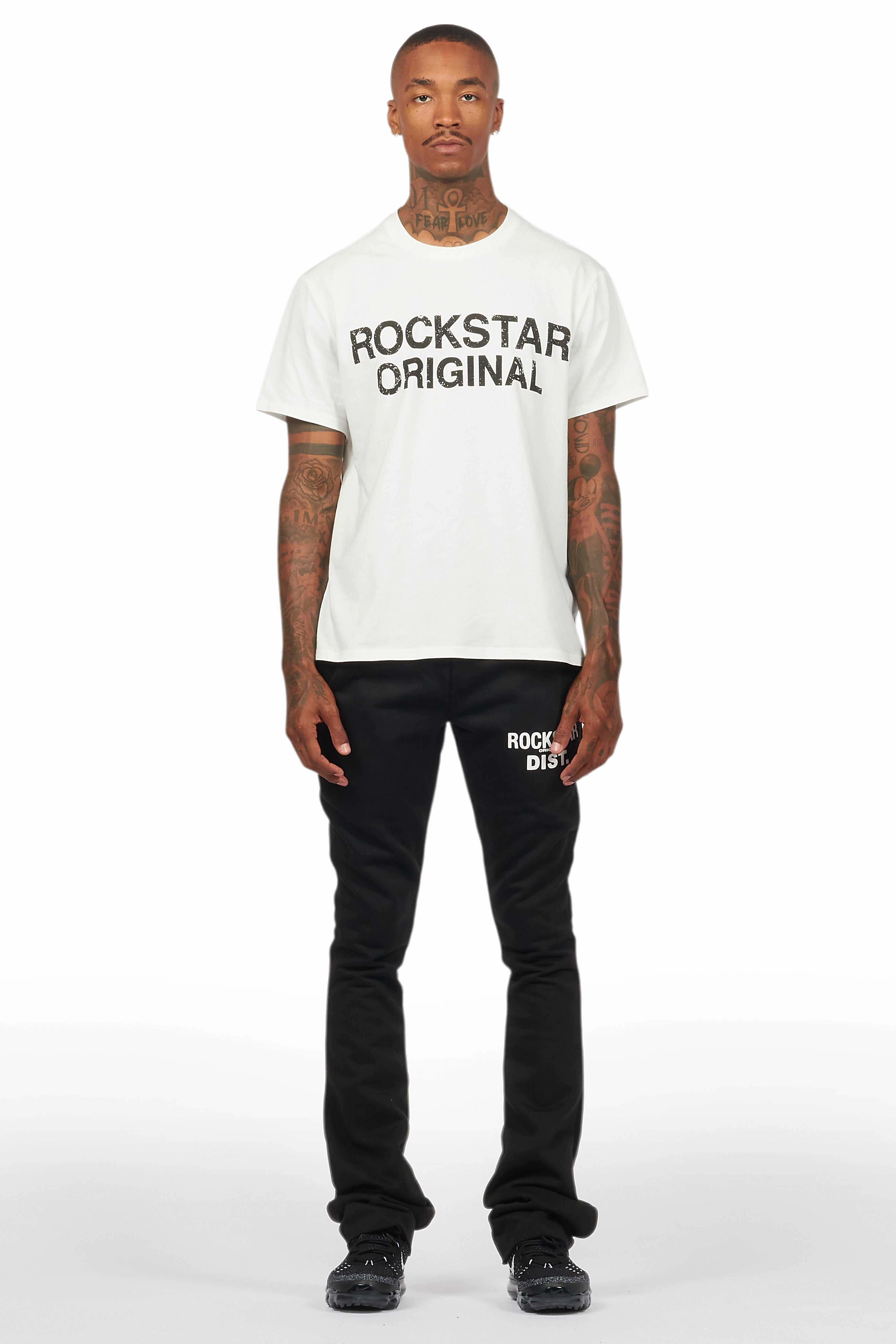 Alpine Black Stacked Flare Pant