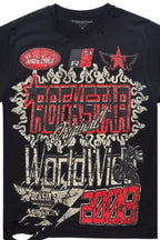 Alexandria Black Graphic Short Sleeve Tee