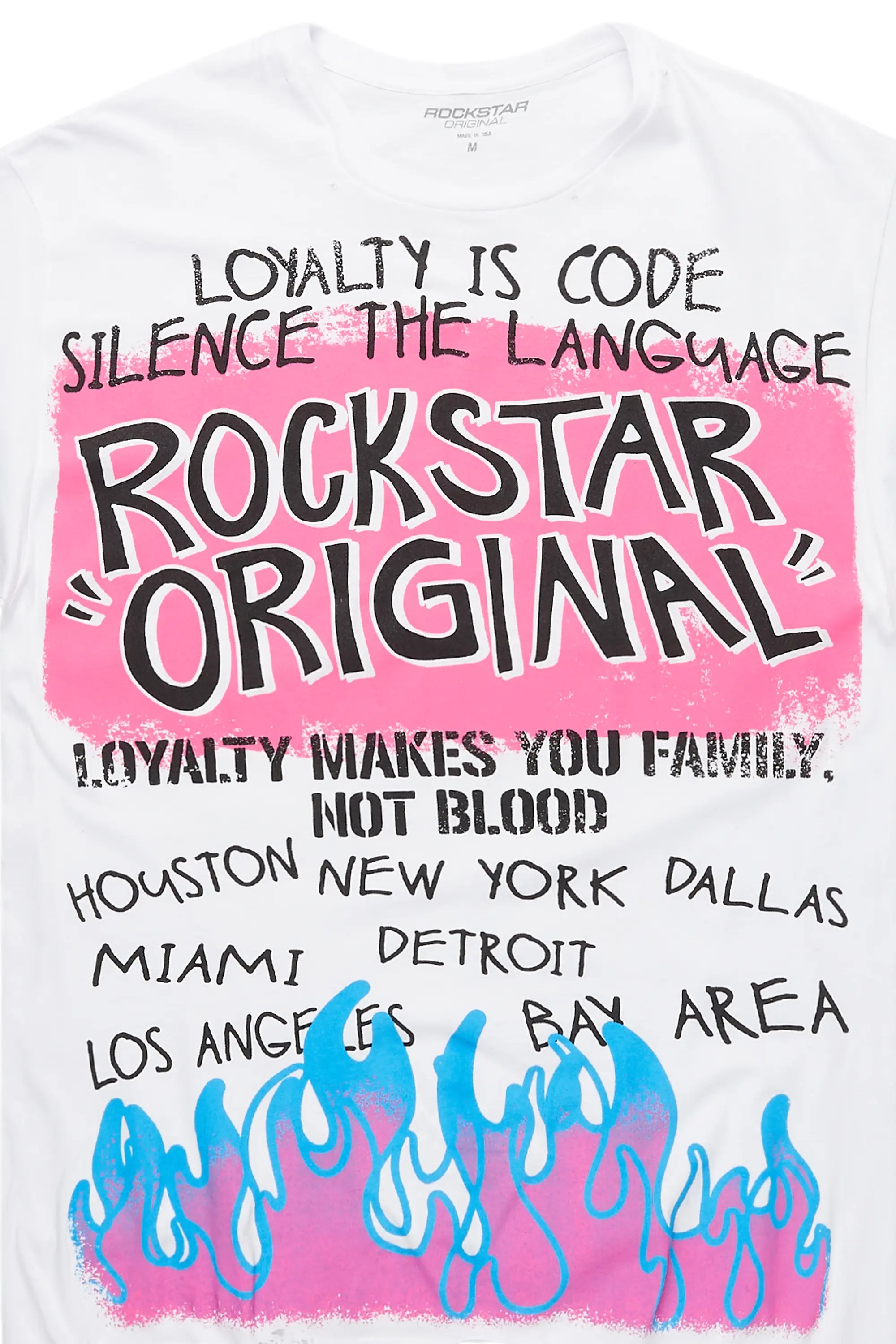 Beno White Oversized Graphic T-Shirt