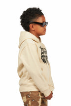 Boys Thierry Beige Graphic Hoodie