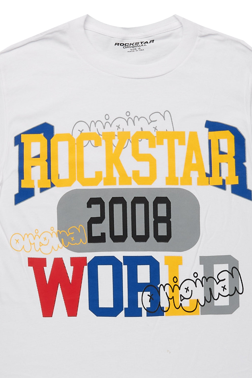 Girls Talie White/Multi Graphic T-Shirt